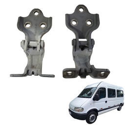 PAR DOBRADIÇA PORTA DIANTEIRA ESQUERDA MASTER 2003 A 2013