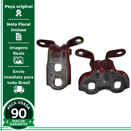 PAR DOBRADIÇA DIANTEIRA ESQUERDA GM ONIX PRISMA 2012 A 2019