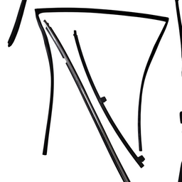 KIT PESTANA PORTA TRASEIRA ESQUERDA TOYOTA RAV4 2013 A 2018