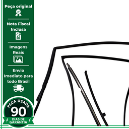 KIT PESTANA PORTA TRASEIRA ESQUERDA TOYOTA RAV4 2013 A 2018