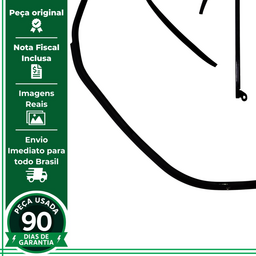 KIT PESTANA PORTA TRASEIRA ESQUERDA PAJERO TR4 2010 A 2015