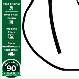 KIT PESTANA PORTA TRASEIRA ESQUERDA FORD EDGE 2009 A 2014