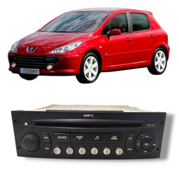 RÁDIO MP3 PLAYER PEUGEOT 307 2008 2013 ORIGINAL 