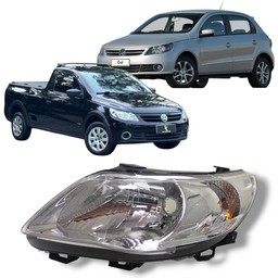 FAROL ESQUERDO GOL SAVEIRO VOYAGE G5 FOCO SIMPLES