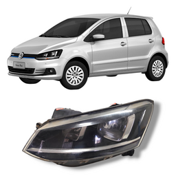 Farol Esquerdo Fox Space 2015 2016 a 2022 Friso Cromado