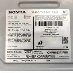 MULTIMÍDIA HONDA HR-V 2016 2021 ORIGINAL