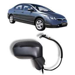 Retrovisor Direito Civic 2007 2008 a 2011 S/ Pisca