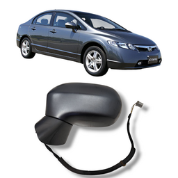 Retrovisor Esquerdo Civic 2007 2008 a 2011 S/ Pisca