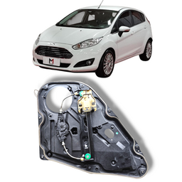 Máquina de Vidro Porta Traseira Dir New Fiesta 13 a 19 Elé