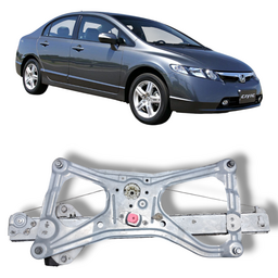 Máquina de Vidro Porta Dianteira Esquerda Civic 2007 a 2011