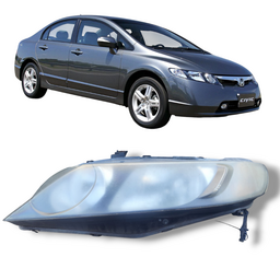 FAROL ESQUERDO CIVIC 2007 2008 A 2011 PARALELO 