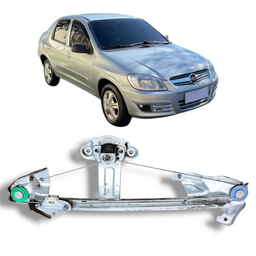 MÁQUINA DE VIDRO PORTA TRASEIRA ESQ CELTA PRISMA 00 A 13 MAN