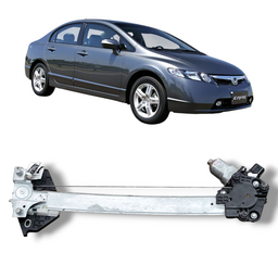 MÁQUINA DE VIDRO PORTA TRASEIRA ESQUERDA CIVIC 2007 A 2011