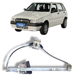 Máquina de Vidro Porta Traseira Esquerda Uno 1988 a 2013 Man