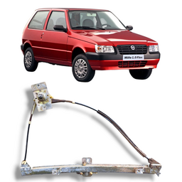 Máquina de Vidro Porta Esquerda Uno 88 a 2013 2P Manual