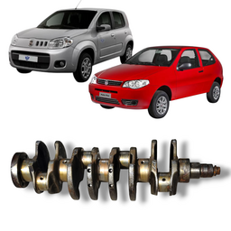 Virabrequim Uno Palio Fiorino Mobi 1.0 Fire/Evo 2005 a 2021