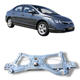 Máquina de Vidro Porta Dianteira Esquerda Civic 2007 a 2011