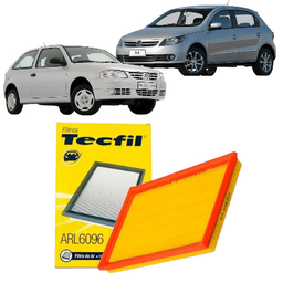 FILTRO AR MOTOR VW VOLKSWAGEN GOL FOX 2005 A 2016 TECFIL