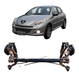 Eixo Traseiro Peugeot 206 207 Passion C/ Abs