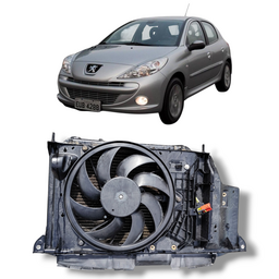 RADIADOR CONDENSADOR COMPLETO PEUGEOT 207 2007 A 2014 VALEO