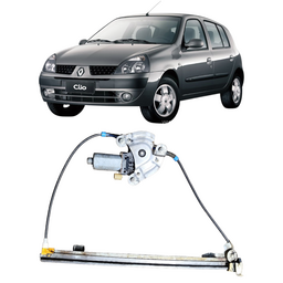 Máquina de Vidro Porta Dianteira Esquerda Clio até 12 Symbol