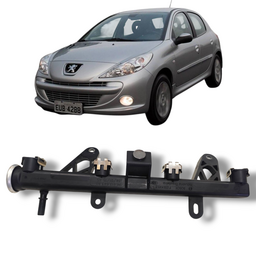 FLAUTA BICO INJETOR COMBUSTÍVEL PEUGEOT 207 1.4 2009 2014