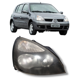 FAROL DIREITO CLIO 2004 A 2012 MASC CINZA