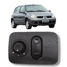 COMANDO RETROVISOR E DESEMBAÇADOR RENAULT CLIO 2002 2014
