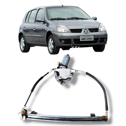 Máquina de Vidro Porta Dianteira Esquerda Clio até 12 Symbol