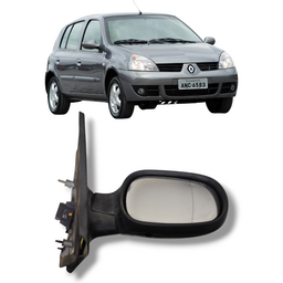 Retrovisor Direito Clio 2000 a 2012 Elétrico