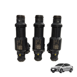 Kit 3 Bico Injetor Hyundai Hb20 1.0 3cc 12v 2020 à 2025