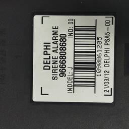 BUZINE SIRENE PEUGEOT 3008 2011 A 2014 ORIGINAL 