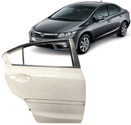 Porta Traseira Direita Civic 2012 2013 2014 2015 2016 Branco