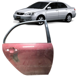 Porta Traseira Direita Corolla 2003 a 2008 Vinho C/ Detalhe