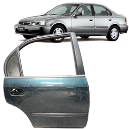 Porta Traseira Direita Civic 1996 1997 1998 1999 2000 Verde