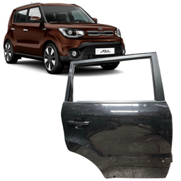 Porta Traseira Direita Soul 2015 2016 2017 2018 2019 Preto