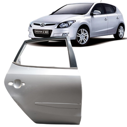 PORTA TRASEIRA DIREITA I30 2009 2010 A 2012 PRATA C/ DETALHE