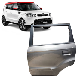 Porta Traseira Esquerda Soul 2010 2011 2012 2013 2014 Cinza