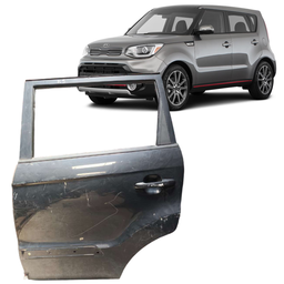 PORTA TRASEIRA ESQUERDA SOUL 2015 2016 A 2018 2019 PRETO