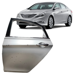 PORTA TRASEIRA ESQUERDA SONATA 2011 2012 2013 2014 PRATA