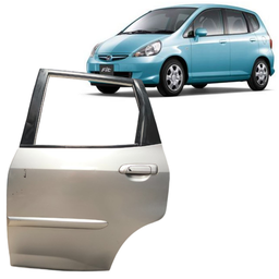 Porta Traseira Esquerda Fit 2003 2004 2005 a 2007 2008 Prata