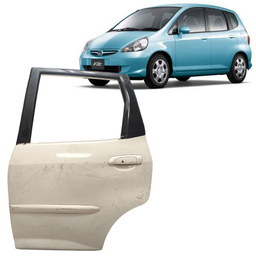 Porta Traseira Esquerda Fit 2003 2004 a 2007 2008 Branco