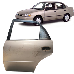 PORTA TRASEIRA ESQUERDA COROLLA 1998 1999 A 2001 2002 PRATA