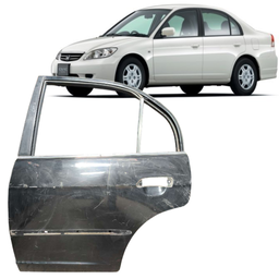 PORTA TRASEIRA ESQUERDA CIVIC 2001 2002 A 2005 2006 PRETO