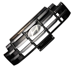 GRADE RADIADOR COM EMBLEMA NEW CRETA 2025 2026 CINZA DETALHE