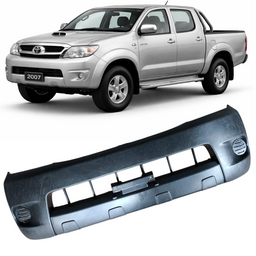 Parachoque Dianteiro S/ Furo Hilux 2006 2007 2008 Preto NOVO