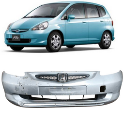 Parachoque Dianteiro Completo Fit 2003 a 06 Prata RECUPERADO