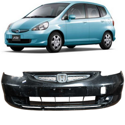Parachoque Dianteiro Completo Fit 2003 a 06 Preto RECUPERADO