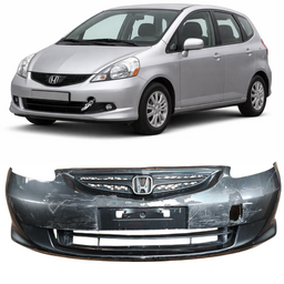 Parachoque Dianteiro Completo S/Furo Fit 2007 2008 Cinza REC