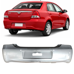 Parachoque Tras C/Sensor Etios Sedan 2012 a 16 Prata DETALHE